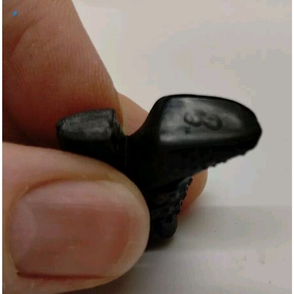 Mattel Barbie Black Platform Chunky High Heels Doll Shoes Studs - Right Only - Picture 5 of 5